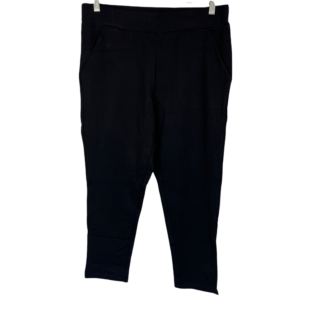 StyleList by Micaela Petite Pull-On Ponte Pant with Waist Seaming Detail PM Size